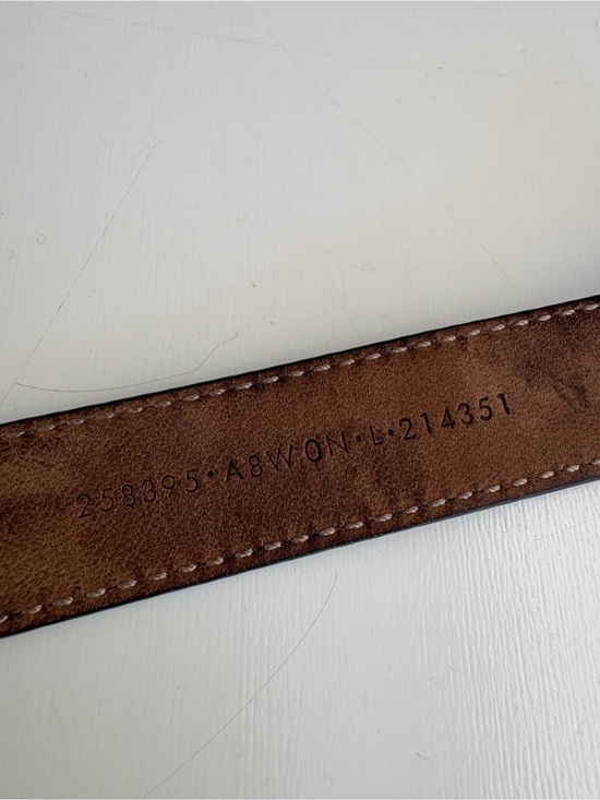 Auth GUCCI Leather Belt main image 5